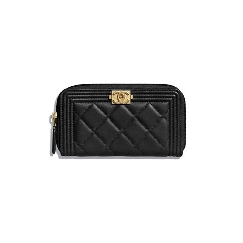 chanel boy mini wallet|boy Chanel zipped wallet.